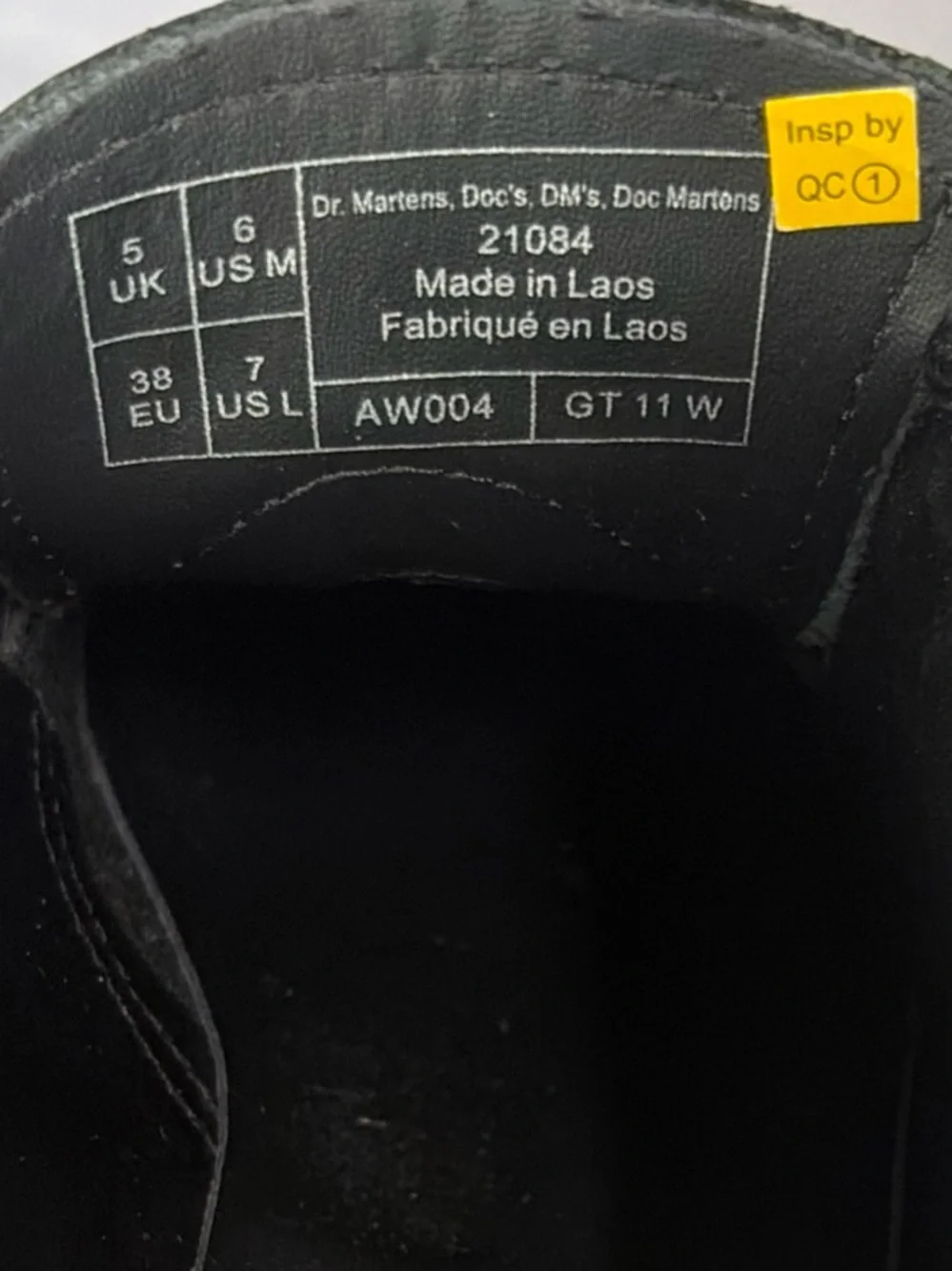 Dr. Martens 21084 Black Lug Sole Shoe